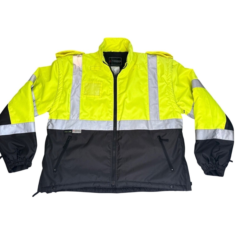 Gerber Hi Vis OPUS Parka CSA-Z96 Removable Sleeves - Size 2XL/R - Class 2 (READ)